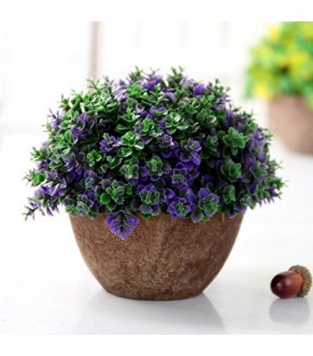 FW005 - Green Plant Potted Bonsai Artificial Flower Pot